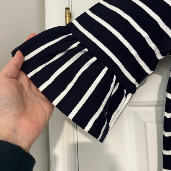 NWT Navy and White Striped Talbots Dress - Picture 2 of 4